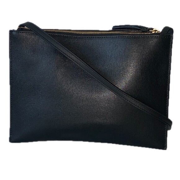 Furla Snakeskin Leather Crossbody Shoulder Bag Gray Cream Charcoal Zipper EUC - Picture 14 of 14